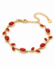 Red Crystal Vine Bracelet
