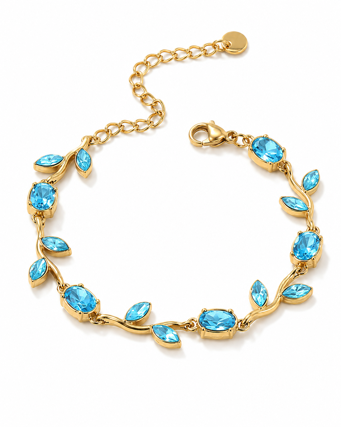Blue Crystal Vine Bracelet