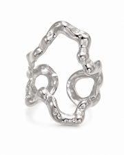 Silver Sculptural Open Ring Series