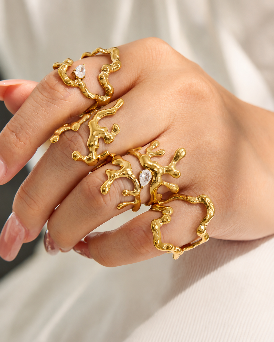 Sculptural Open Ring Series additional view 5