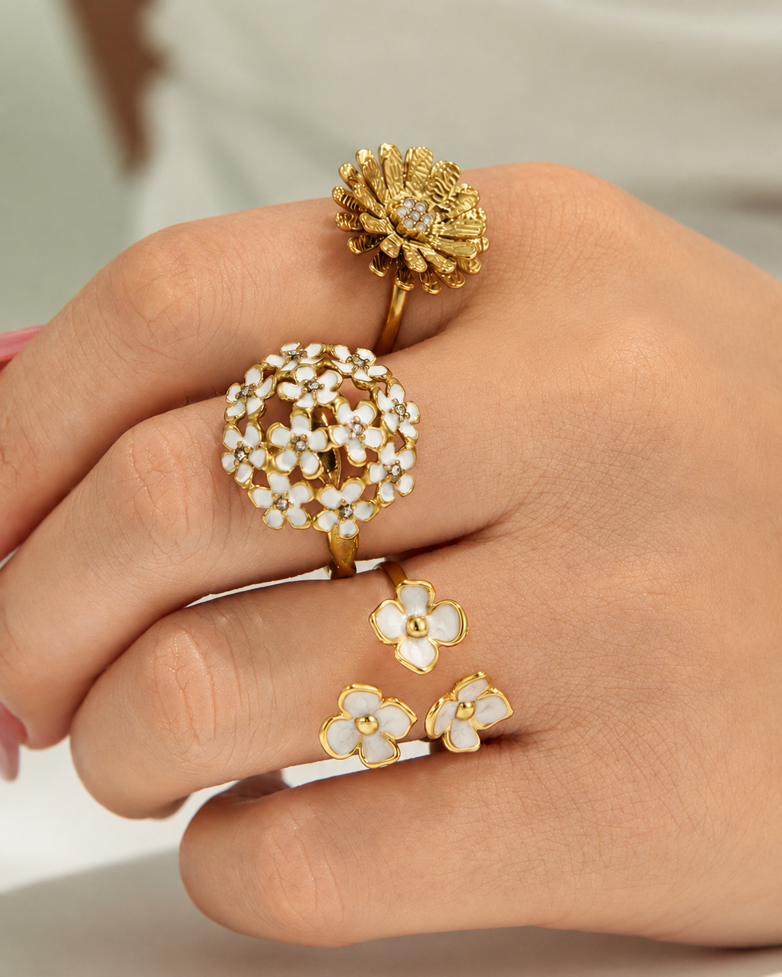 Golden Bloom Ring Series additional view 5