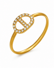 Angel Wings Crystal Symbol Ring Series