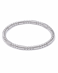 Style 01 / Silver Twist Bead Bracelet Series