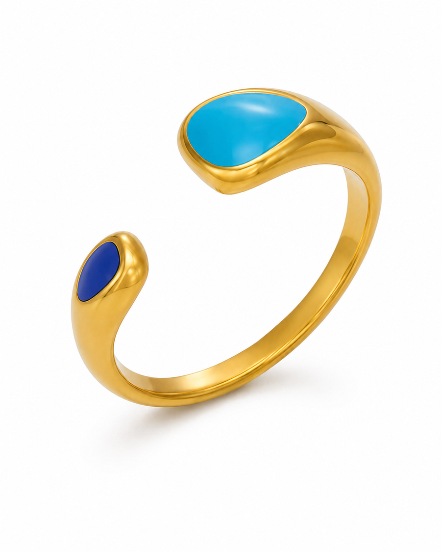 Sora Enamel Open Ring