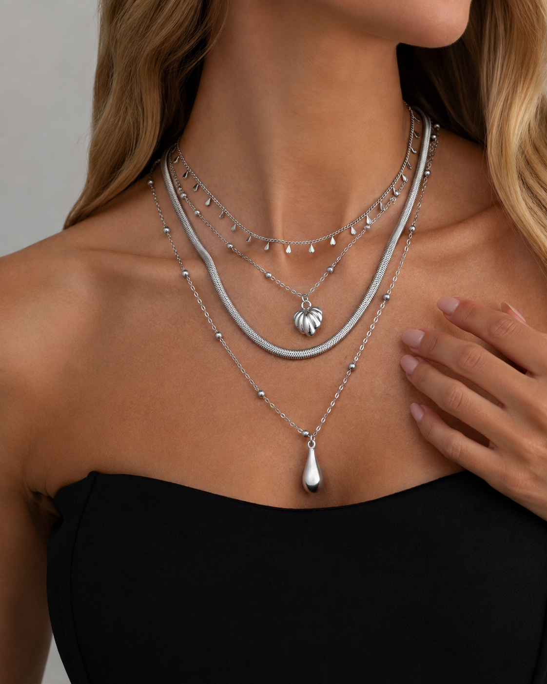 Layered Drop Necklace