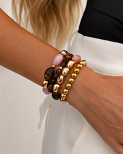 Rosy Mocha 4-Piece Bracelet Series