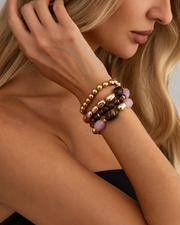 Rosy Mocha 4-Piece Bracelet Series