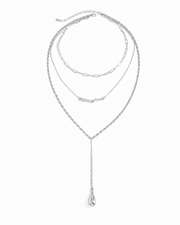 Layered Drop Y Necklace