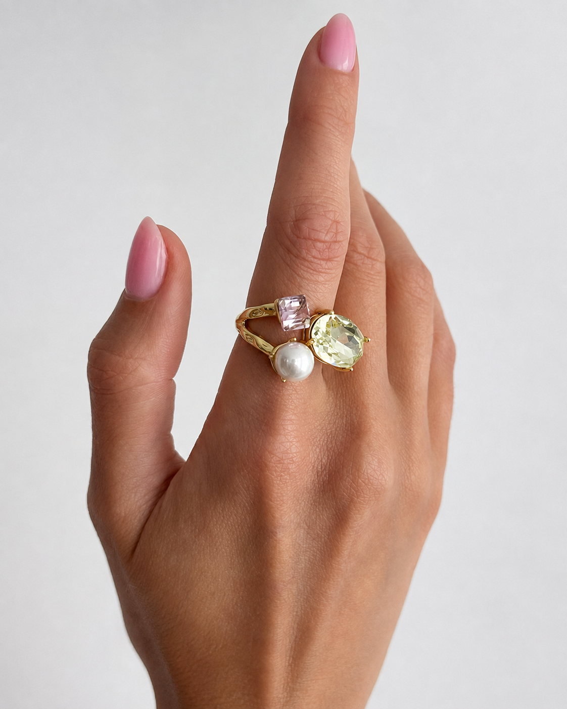 Sorbet Trio Ring