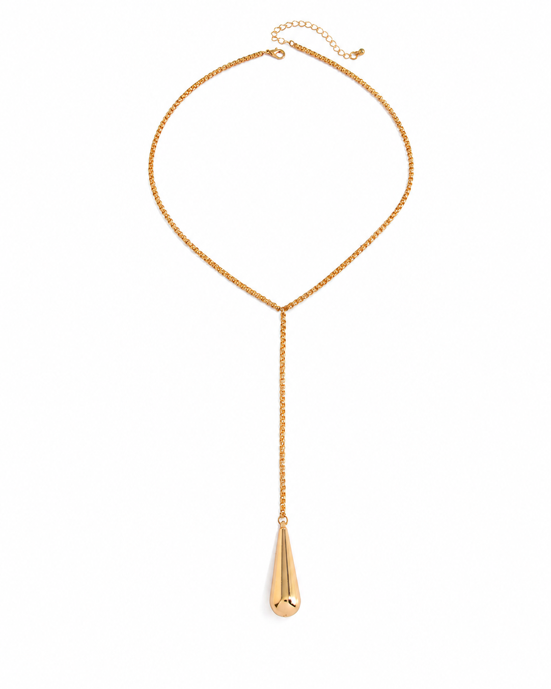 Teardrop Lariat Necklace
