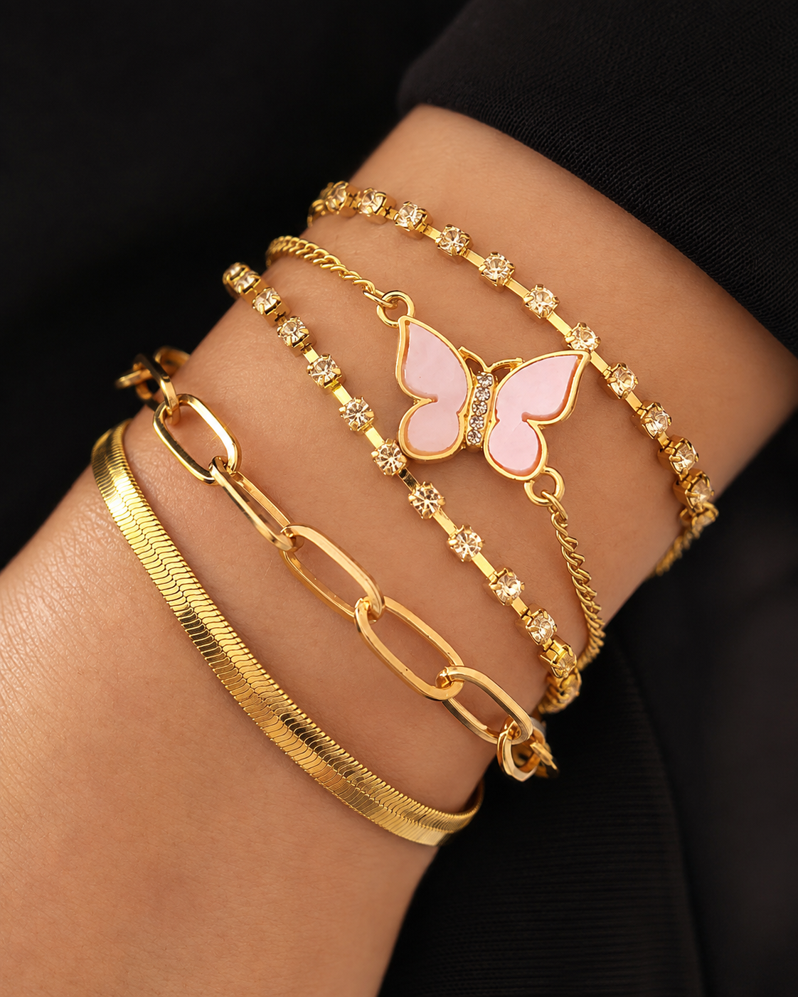 Golden Layering Bracelet Series