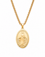 Sacred Mary Medal Necklace
