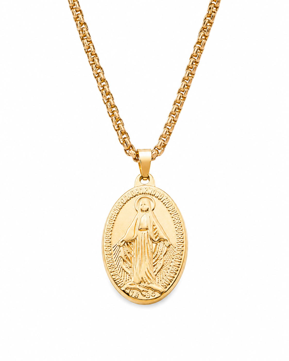 Sacred Mary Medal Necklace