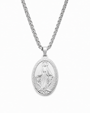 Sacred Mary Medal Necklace