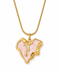 Melted Heart Pendant Necklace