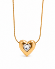 Amora Crystal Heart Necklace