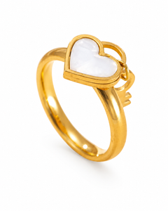 Amora Heart Inlay Ring