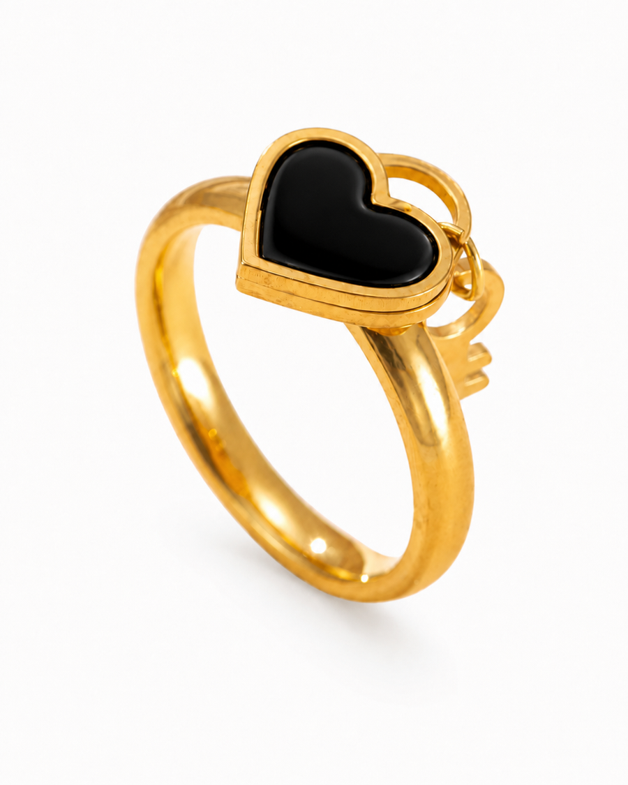 Amora Heart Inlay Ring