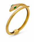 Serpentine Crystal Eye Bangle