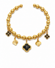 Clover Charm Beaded Bracelet