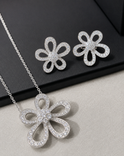 Sunflower Zircon Jewelry Set