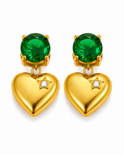 Puffy Heart Stud Series