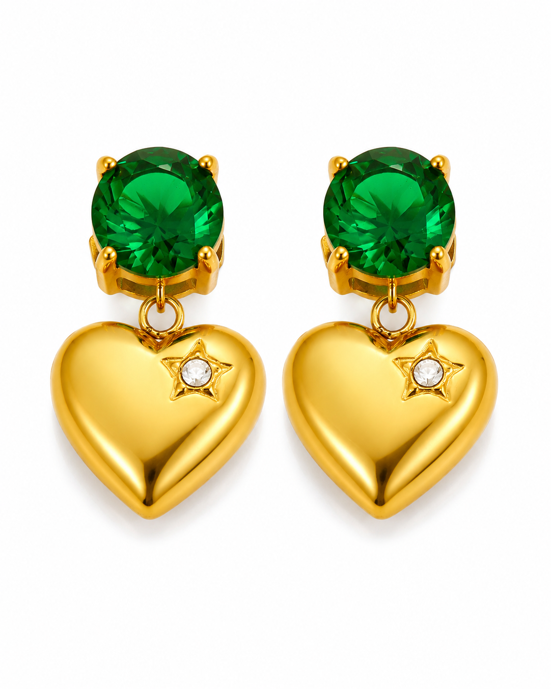 Puffy Heart Stud Series