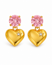 Puffy Heart Stud Series