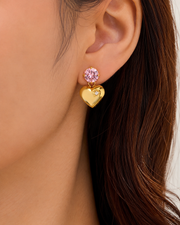 Puffy Heart Stud Series