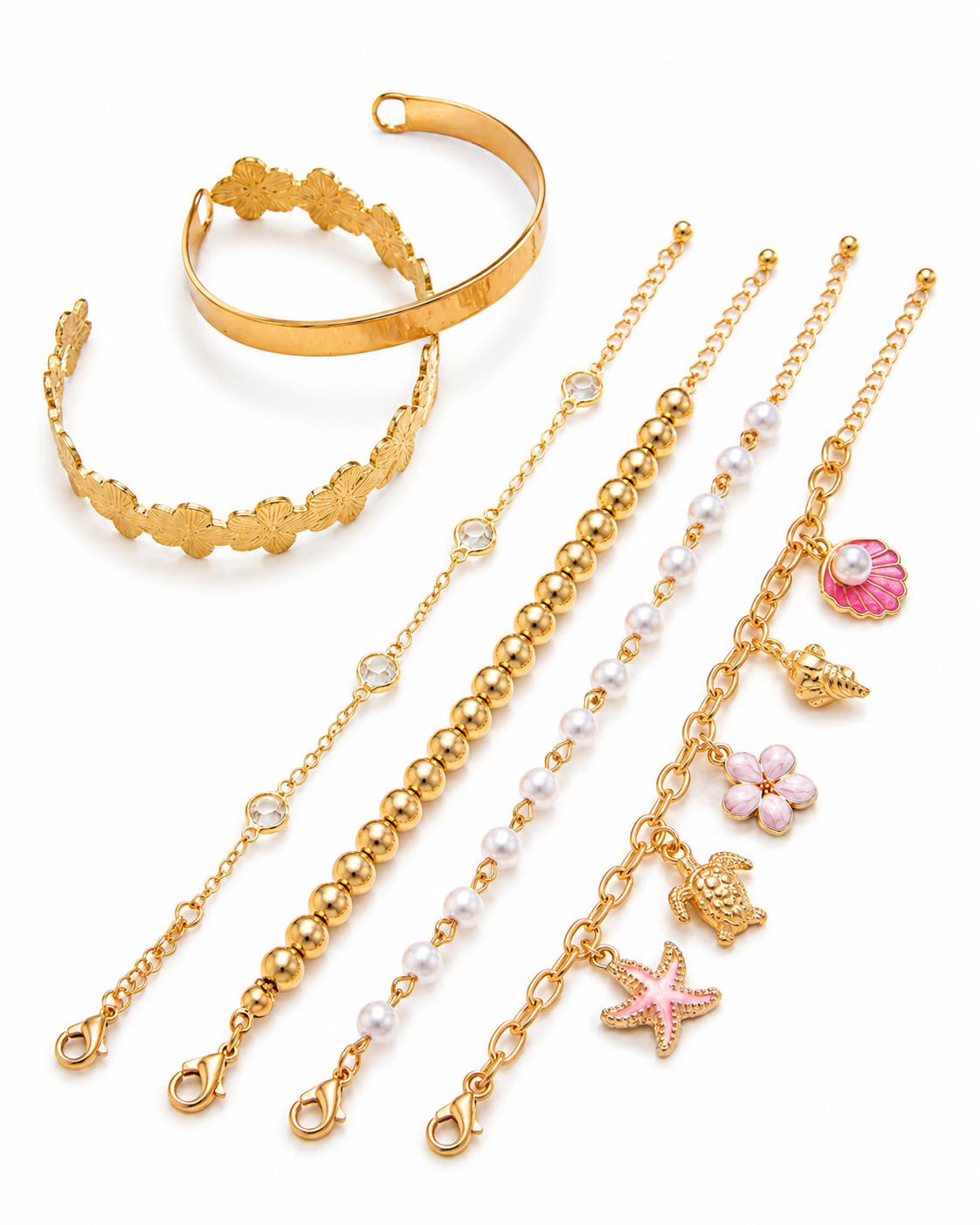 Aurelia Charm Bracelet Set