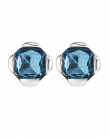 Azure Zircon Stud Earrings