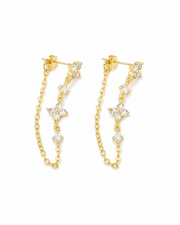 Flora Chain Drop Earrings