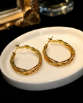 Twisted Mesh Hoop Earrings