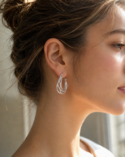 Twisted Mesh Hoop Earrings
