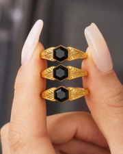 Noir Crest Ring