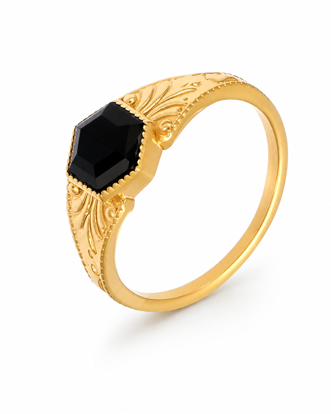 Noir Crest Ring