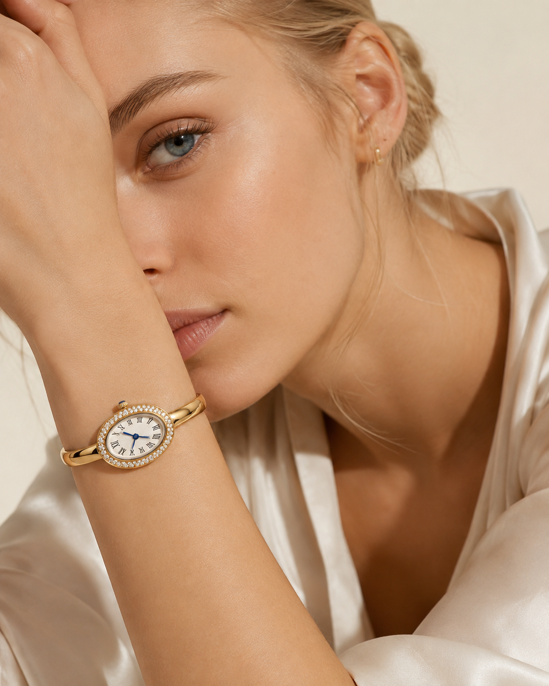 Celestine Crystal Bangle Watch