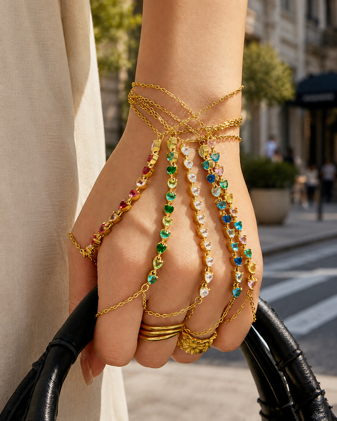 Liora Heart Hand Chain Series