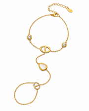 Celeste Pearl Hand Chain