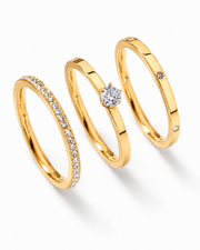 Celeste Trio Ring Set
