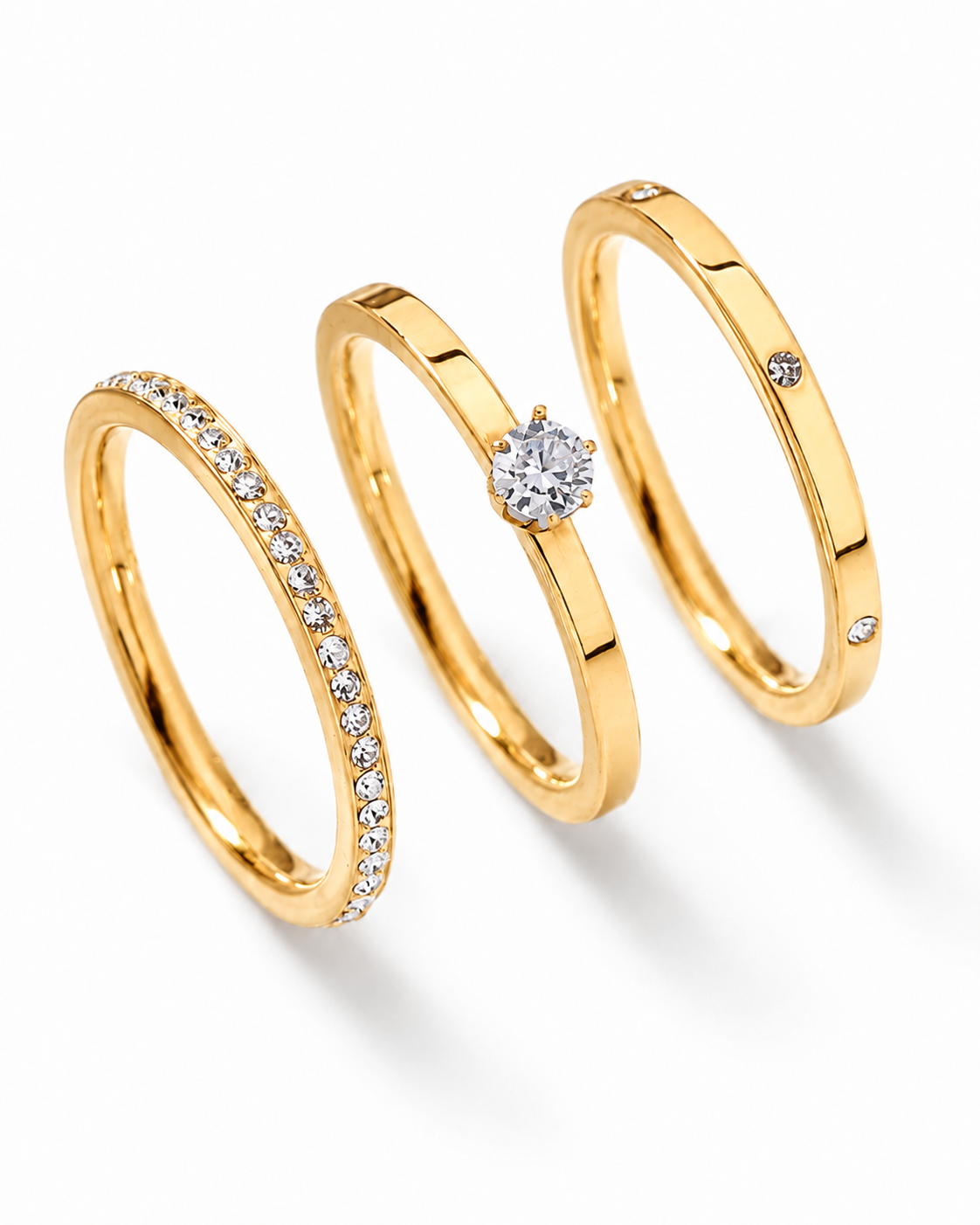 Celeste Trio Ring Set
