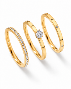 Celeste Trio Ring Set