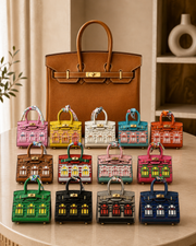 Mini Bag Charm – Random Color with synthetic leather & metal hardware additional view 3