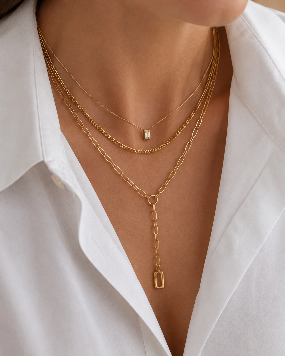 Elara Layered Chain Necklace