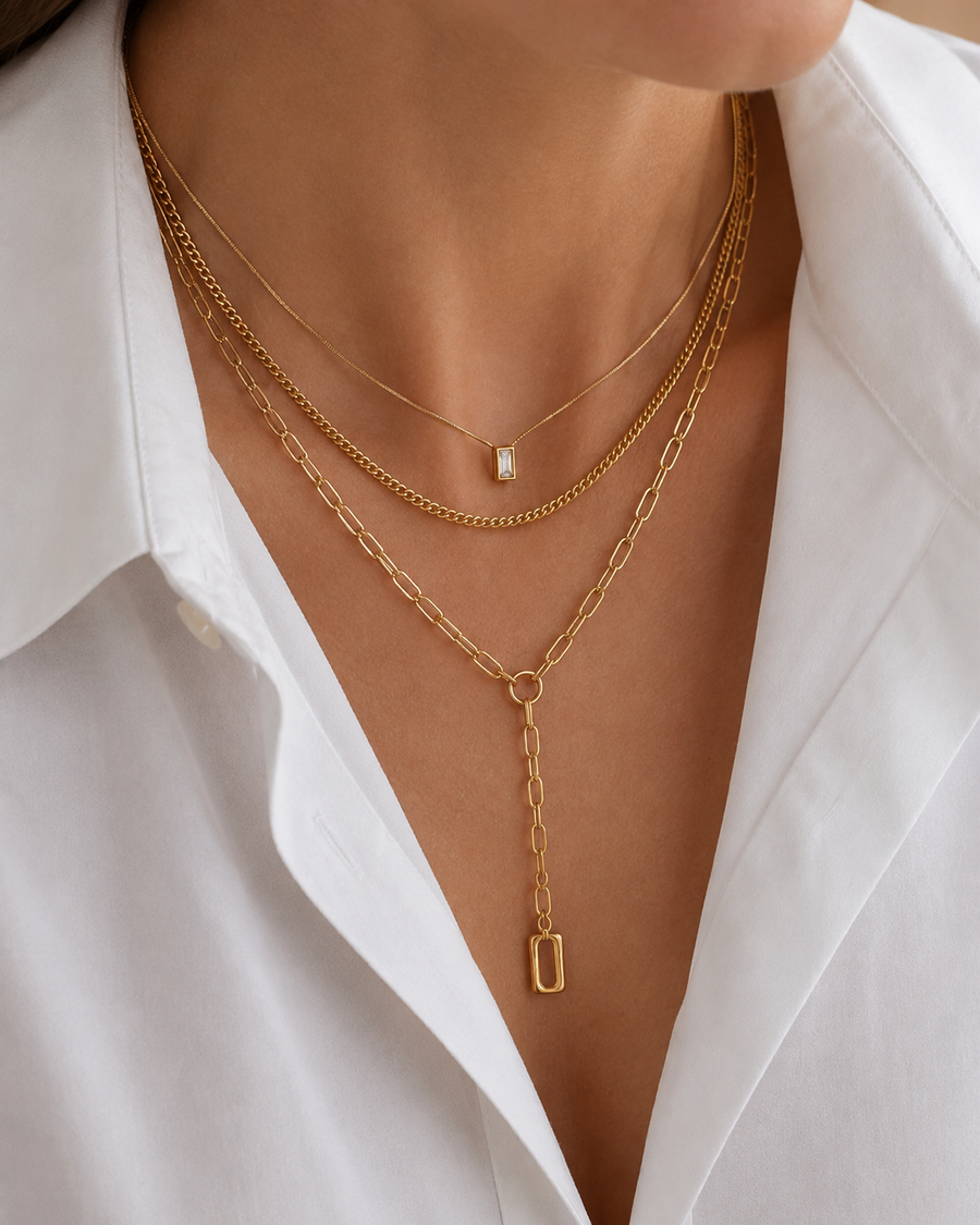 Elara Layered Chain Necklace