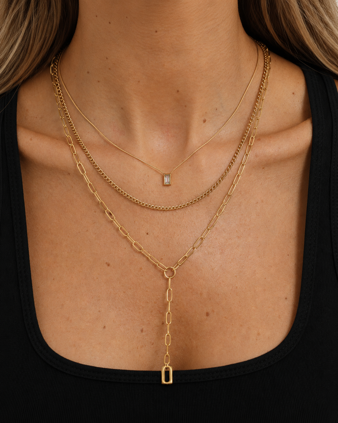 Elara Layered Chain Necklace