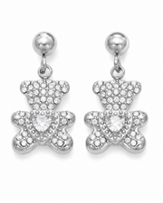Teddy Heart Earrings