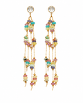 Pastel Beaded Tassel Earrings Series