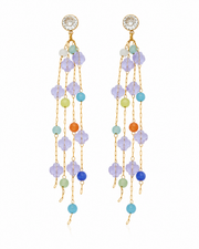 Pastel Beaded Tassel Earrings Series