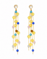 Pastel Beaded Tassel Earrings Series